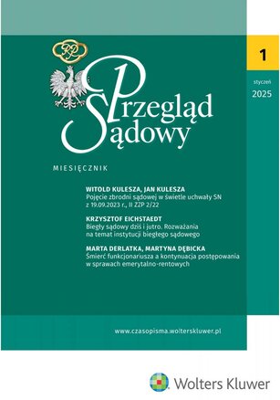 Przegląd Sądowy 1/2025
