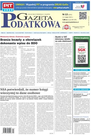 Gazeta Podatkowa 13/2025