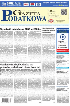 Gazeta Podatkowa 17/2025