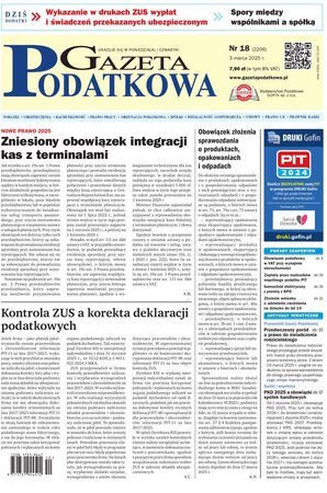 Gazeta Podatkowa 18/2025