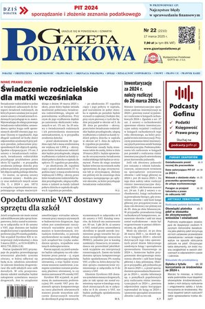 Gazeta Podatkowa 22/2025
