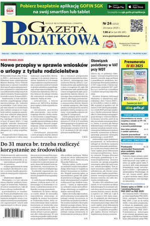 Gazeta Podatkowa 24/2025