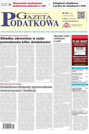 Gazeta Podatkowa 30/2025
