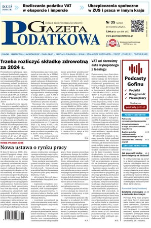 Gazeta Podatkowa 35/2025