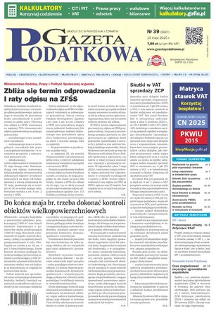 Gazeta Podatkowa 39/2025