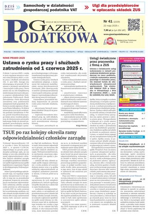 Gazeta Podatkowa 41/2025
