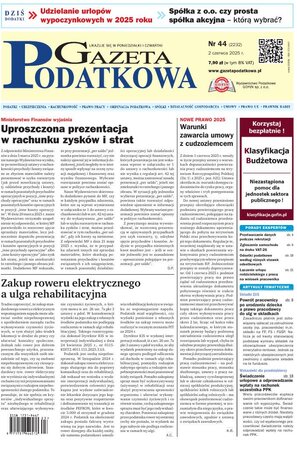 Gazeta Podatkowa 44/2025