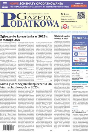 Gazeta Podatkowa 5/2025