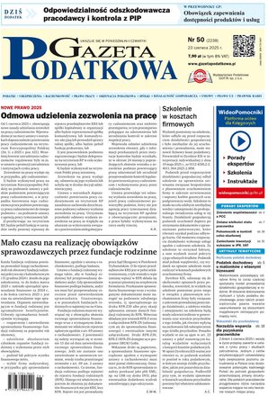 Gazeta Podatkowa 50/2025