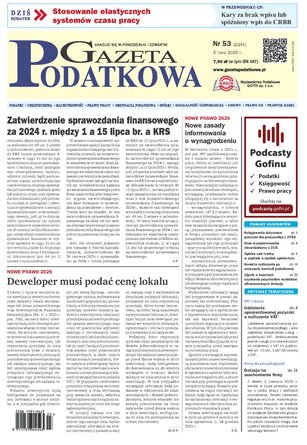 Gazeta Podatkowa 53/2025