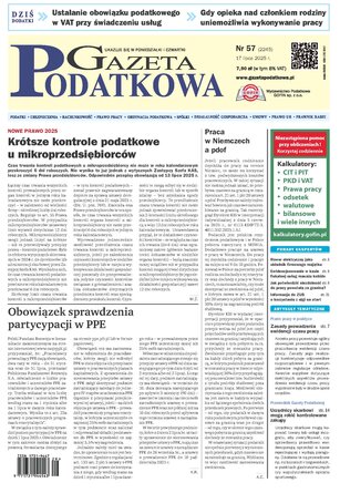 Gazeta Podatkowa 57/2025
