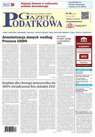 Gazeta Podatkowa 58/2025
