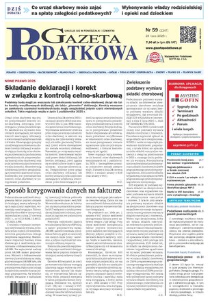 Gazeta Podatkowa 59/2025