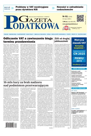 Gazeta Podatkowa 61/2025
