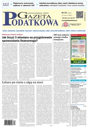 Gazeta Podatkowa 67/2025
