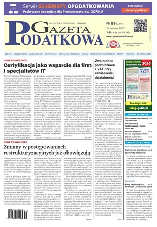 Gazeta Podatkowa 69/2025