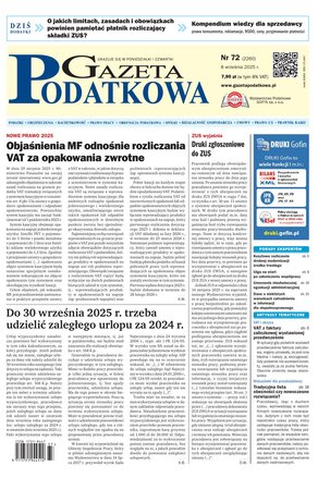 Gazeta Podatkowa 72/2025