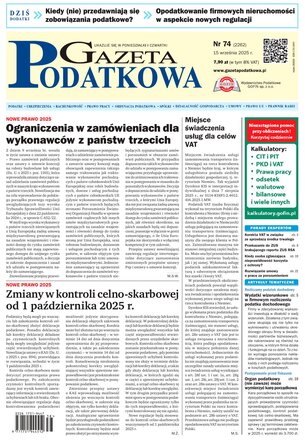 Gazeta Podatkowa 74/2025