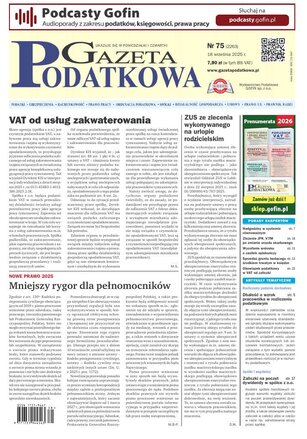 Gazeta Podatkowa 75/2025