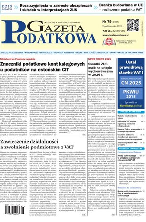 Gazeta Podatkowa 79/2025