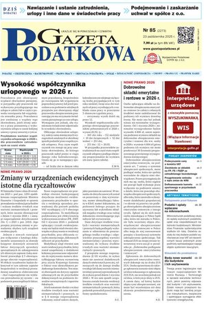 Gazeta Podatkowa 85/2025