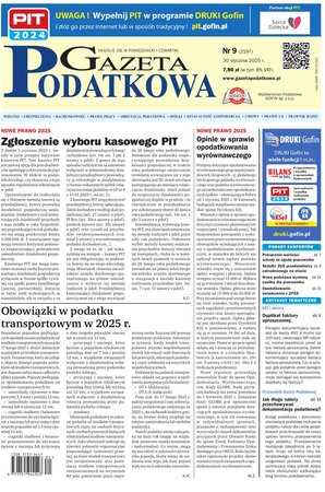 Gazeta Podatkowa 9/2025