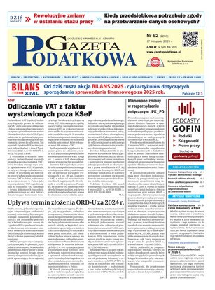 Gazeta Podatkowa 92/2025