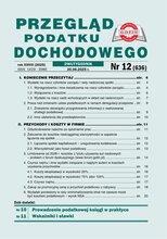 Przegląd Podatku Dochodowego 12/2025
