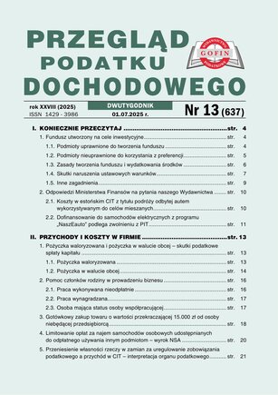 Przegląd Podatku Dochodowego 13/2025