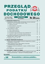 Przegląd Podatku Dochodowego 20/2025