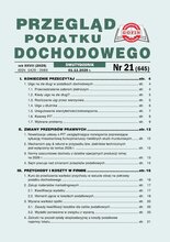 Przegląd Podatku Dochodowego 21/2025
