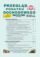 Przegląd Podatku Dochodowego 24/2025