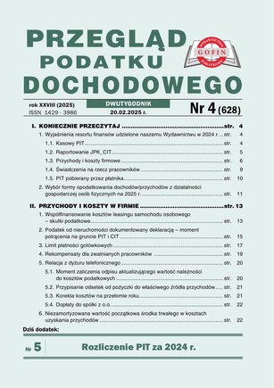 Przegląd Podatku Dochodowego 4/2025