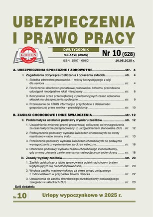 Ubezpieczenia i Prawo Pracy 10/2025