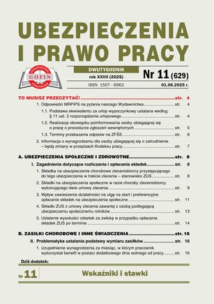 Ubezpieczenia i Prawo Pracy 11/2025