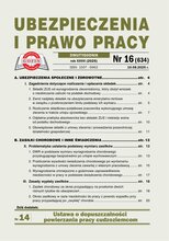 Ubezpieczenia i Prawo Pracy 16/2025