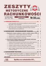 Zeszyty Metodyczne Rachunkowości 16/2025