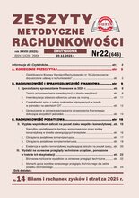 Zeszyty Metodyczne Rachunkowości 22/2025