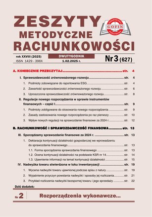 Zeszyty Metodyczne Rachunkowości 3/2025