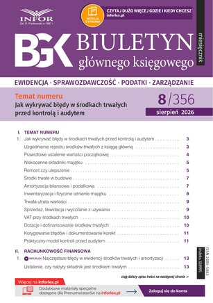 Biuletyn Głównego Księgowego 8/2026