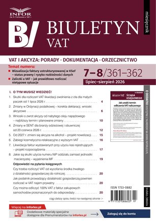 Biuletyn VAT 7-8/2026