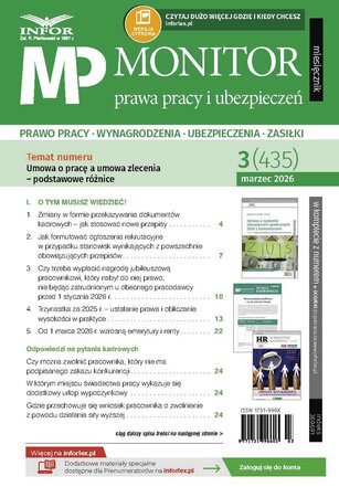 Monitor Prawa Pracy i Ubezpieczeń 3/2026