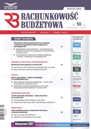 Rachunkowość Budżetowa 10/2026