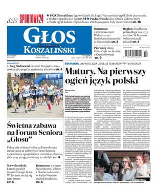 Głos Dziennik Pomorza Głos Koszaliński 101/2026
