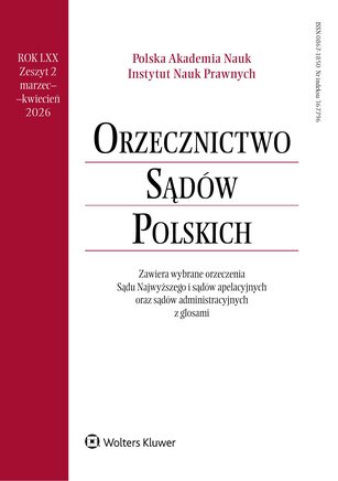 Orzecznictwo Sądów Polskich 2/2026