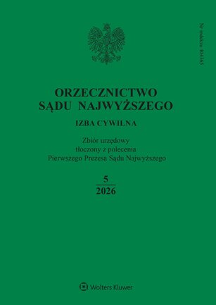 Orzecznictwo Sądu Najwyższego. Izba Cywilna 5/2026