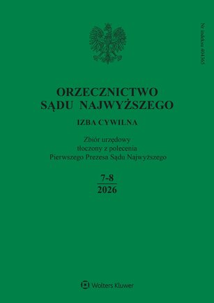 Orzecznictwo Sądu Najwyższego. Izba Cywilna 7-8/2026