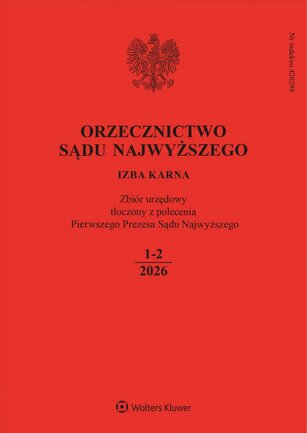 Orzecznictwo Sądu Najwyższego - Izba Karna 1-2/2026