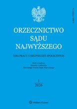 Orzecznictwo Sądu Najwyższego. Izba Pracy 1/2026
