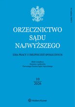 Orzecznictwo Sądu Najwyższego. Izba Pracy 10/2026
